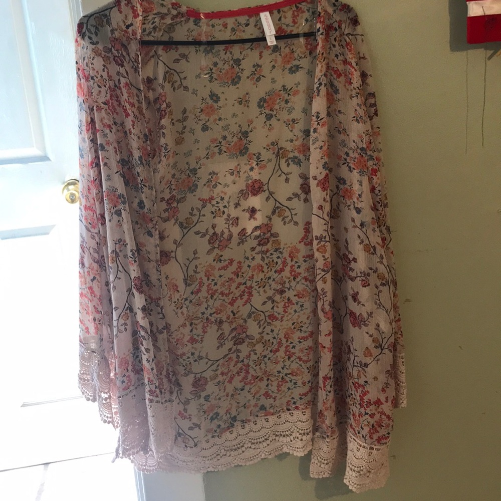 Cardigan see through
